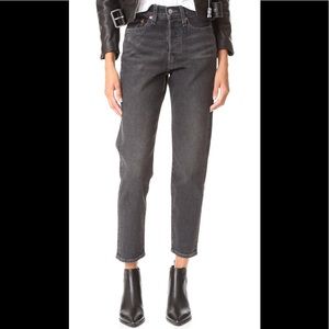 Levi’s Wedgie High Waist Crop Jeans Dee Dee (gray)